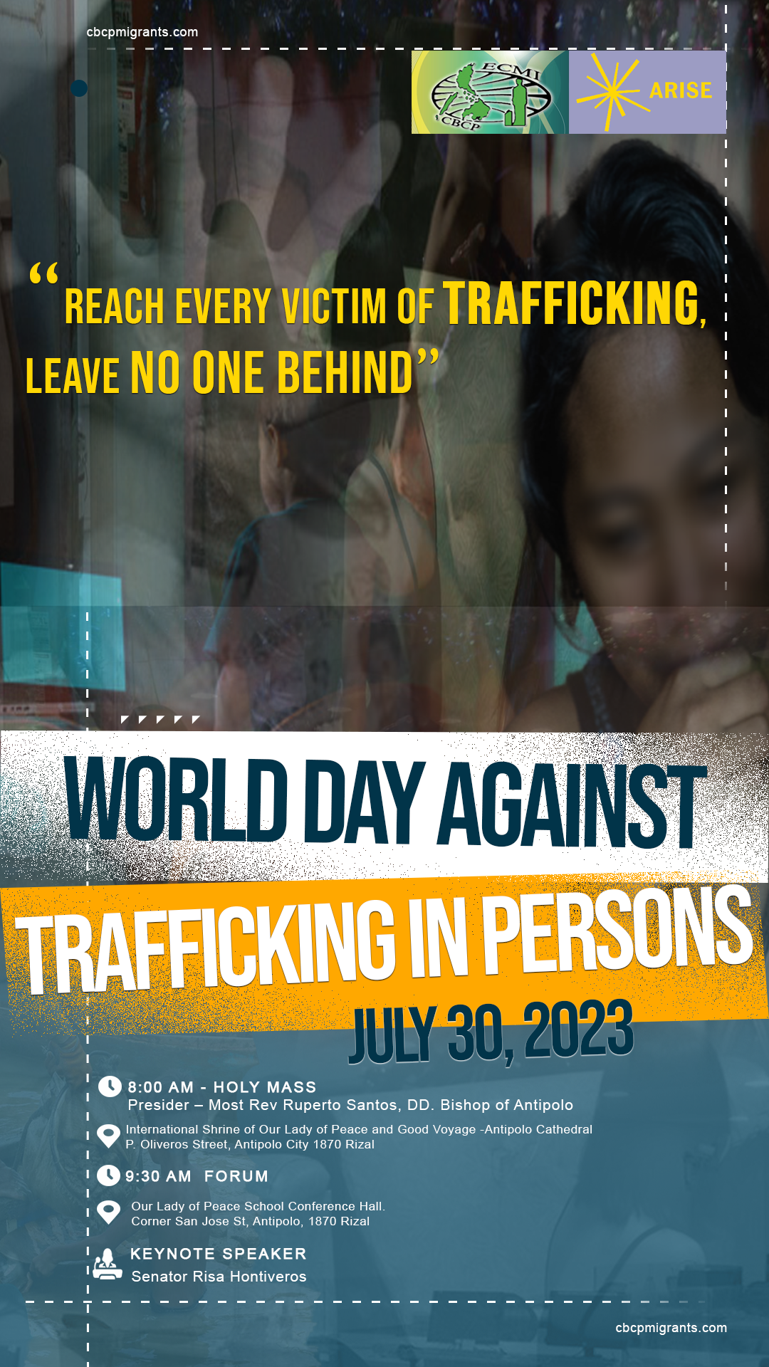 World day against trafficking in person